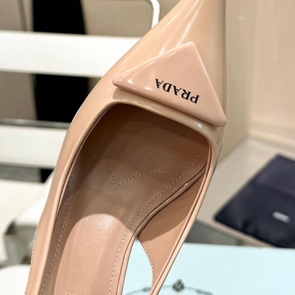 Prada Nude Pink Women's High Heels - Picture 7 of 8